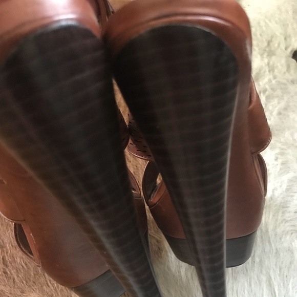 Rachel Zoe Beau Vachetta Platform Heels 7.5 - Picture 6 of 8